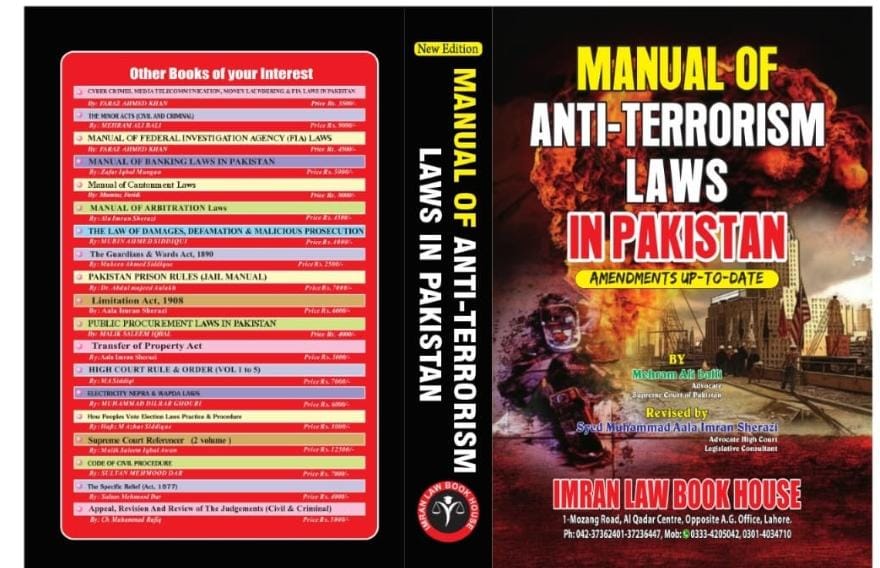 Manual of Anti-Terrorism Laws in Pakistan